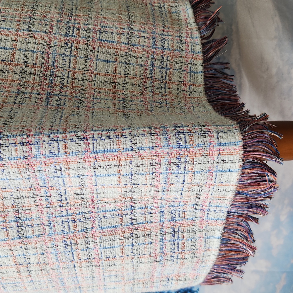 ZARA  multi coloured knit mini dress with fringe. - Picture 5 of 5